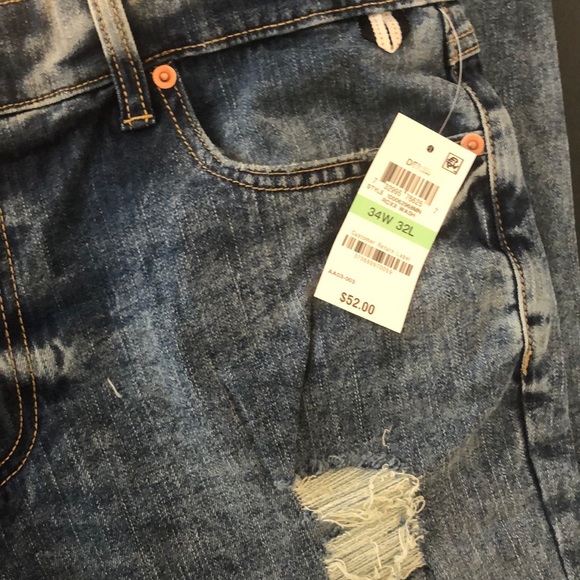 Men's American Rag straight fit ripped jeans - Picture 5 of 7